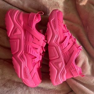 Neon Pink sneakers